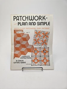 Patrones de edredón de patchwork liso y simple, libro de patrones de edredón de patchwork fáciles #3779 - Imagen 1 de 2