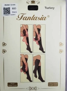 2 X Quality WOMEN KNEE High SOCKS ladies Islamic wudu ablution 80 DEN RRP £10 - Picture 1 of 10