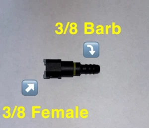 3/8 x 3/8 Quick Connect fuel line fitting 800-082 - Bild 1 von 2