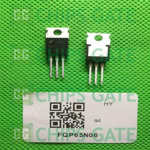 10 Transistors FAIRCHILD FQP65N06 TO-220 - Lot De Pièces électroniques Neuves