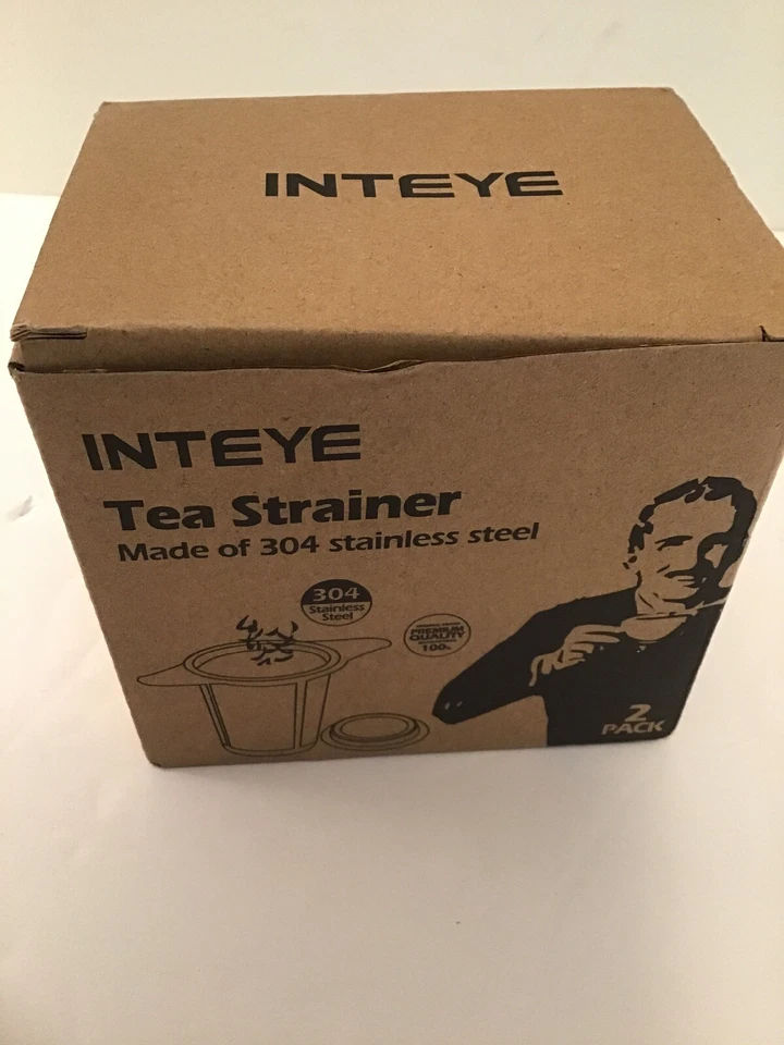 Paquete de 2 coladores de té de acero inoxidable Inteye Foto 1 de 2