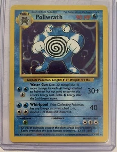Pokémon TCG Poliwrath 1st Edition Holo Rare LP! - Picture 1 of 3