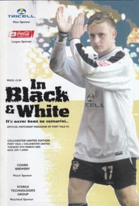 2004/05 PORT VALE V COLCHESTER UNITED 08-03-2005 LEAGUE 1 - Picture 1 of 1