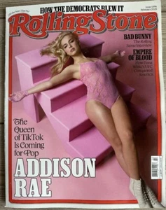 2025 ROLLING STONE February Issue ADDISON RAE Queen Of TikTok EMPIRE OF BLOOD - Picture 1 of 1