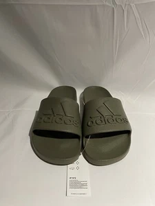 Adidas Adilette Slip-on Quick-Dry Aqua Slides Olive Green Size 8M, 9W IF7372 - Picture 1 of 6