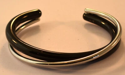 PULSERA BRAZALETE DOBLE ABIERTO CALVIN KLEIN DOS TONOS TALLA PEQUEÑA Foto 1 de 3