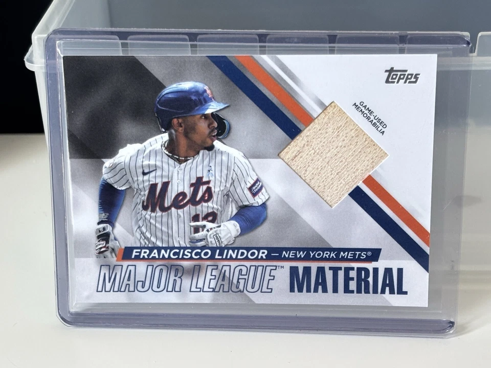 2024 Topps Baseball Series One Francisco Lindor Major League Material #MLM-FL - Image 1 of 1