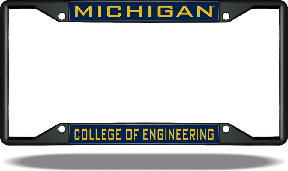 Michigan ENGINEERING Black License Plate Frame - Image 1 of 1