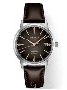 SEIKO PRESAGE COCKTAIL TIME CHARCOAL DIAL MEN’S WATCH SRPJ17 - Picture 1 of 4