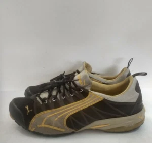 Puma Mens Cell Voltaic 181755-32 Brown Beige Lace Up Running Shoes Size 14 - Picture 1 of 12