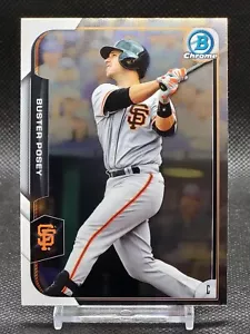 2015 Bowman Chrome Buster Posey #100 Giants - Picture 1 of 2