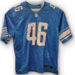 Camiseta deportiva Nike Engineered XL azul auténtico de los Detroit Lions Jack Campbell - Imagen 1 de 6