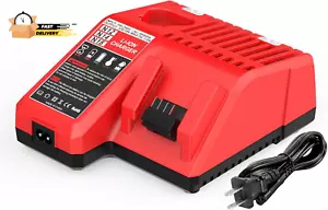 M12 &M18 Rapid Replacement Charger for Milwaukee 12V&18V XC Lithium Ion Charger - Picture 1 of 12