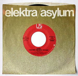 QUEEN Another One Bites The Dust 7" Single 1980 Elektra FREDDIE MERCURY Vinyl - Picture 1 of 2