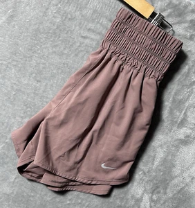 Nike Dri-FIT Women’s High Rise Running Shorts S Brown DX6642-208 Lightweight - Picture 1 of 13
