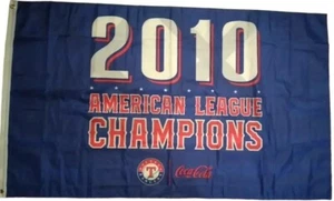 2011 - Texas Rangers 2010 American League Champions 3 Fuß x 5 Fuß BANNER - NEU - Bild 1 von 2