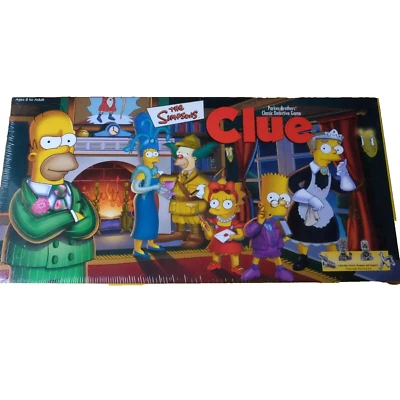 The Simpsons Clue, 1st Edition Board Game,  Pewter, Parker Brothers Hasbro, New - Image 1 of 4