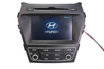 HYUNDAI SANTA FE SPORT Radio Display Head Unit CD AM-FM Tuner OEM 2017 2018 - Image 1 of 4