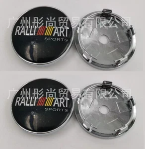 Cubierta de buje insignia tapa central automática rueda 60 mm 4 piezas para Mitsubishi Ralliart Sports - Imagen 1 de 4