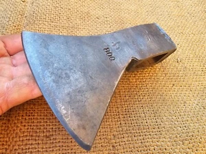 VINTAGE GERMAN AXE HEAD HELKO WERK ANTIQUE LOGGING SPLITTING FELLING FOREST - Picture 1 of 15
