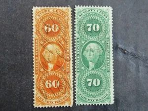 nystamps US Revenue Stamp # R64c R65c Used         N14x2442 - Picture 1 of 2