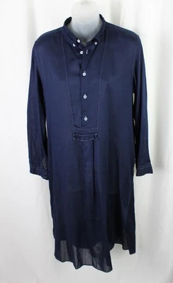 Vestido Comme De Garcons Tricot Para Mujer Azul Marino Algodón Medio Botón Manga Larga S Foto 1 de 4