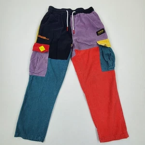 Coursemys Aelfric Eden Color Block Patch Corduroy Drawstring Pants Mens XL - Picture 1 of 13