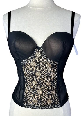 NOVO Espartilho de Gancho e Olho Jessica Simpson (Tamanho 36B) com Desossa Perfeito Estado $50 Novo com etiquetas - Imagem 1 de 4