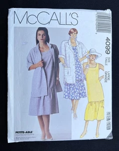 McCall's 4099 Misses Shirt & Dress Vintage 1989 Pattern size L (18-20) Uncut - Picture 1 of 2