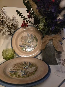 Louisville Cracker Barrel Steinzeug Teller handbemalt Made in USA eingestellt  - Bild 1 von 22