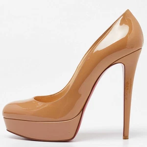 Christian Louboutin Beige Patent Leather Bianca Pumps Size 40 - Picture 1 of 9