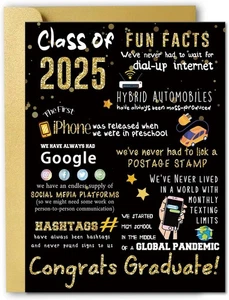 Big 2025 Biglietto di Laurea o Congratulazioni, 10,6" x 7,9", 114  - Foto 1 di 6