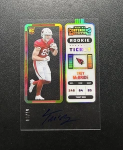 2022 Panini Contenders Trey McBride Clear Rookie Ticket Auto 10/10 #136 - Picture 1 of 6