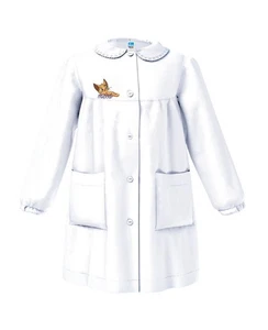 Grembiule scuola da bambina Siggi Happy School 33GR4215 Bianco - Imagen 1 de 1