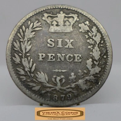 1879 Great Britain Silver 6 Pence - #C52797NQ - Image 1 of 2