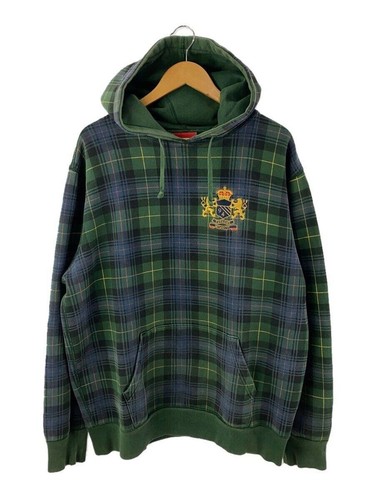 Felpa Supreme con cappuccio XL cotone GRN check usata