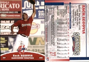 Zack Segovia 2009 Grandstand Harrisburg Senators RC Card - Picture 1 of 1