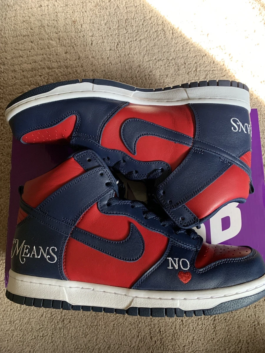 Nike Dunk High Supreme Red | eBay