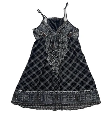 Forever 21 Babydoll Mini Dress S Boho Festival Flowy Y2K Dark Academia Vacation - Image 1 of 4