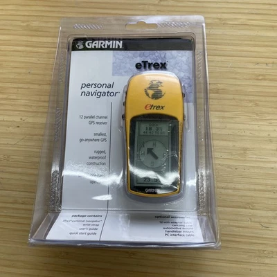 NEW Garmin eTrex 12 Channel Handheld GPS Yellow Personal Navigator - Image 1 of 3