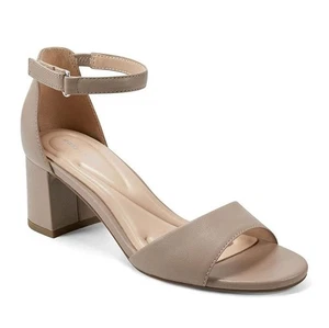 Easy Spirit Womens 6.5 W Medium Natural Leather Daven Block Heel Sandals NIB IP8 - Picture 1 of 6