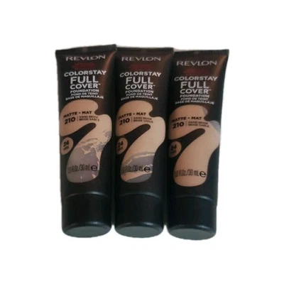 Revlon ColorStay Full Cover Foundation New Look 210 3 Pack  - Image 1 of 2
