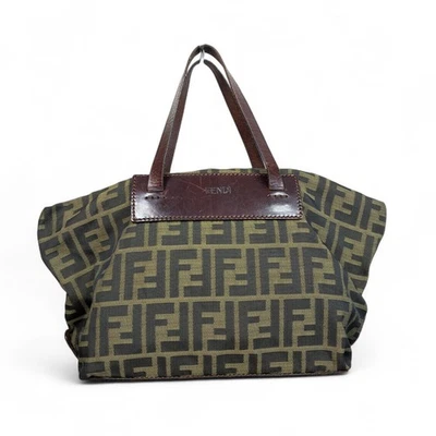 FENDI Zucca Tote Bag Small Nylon Canvas Authentic - Image 1 of 4