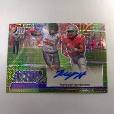 2022 Leaf Pro Set Metal Action Ink Green Mojo /4 Treveyon Henderson #AI-TH1 Auto