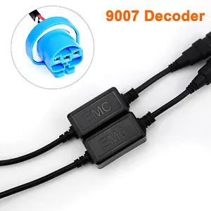 2X LED 9007 Headlight Canbus Error Free Anti Flicker Resistor Canceller Decoder - Picture 1 of 5