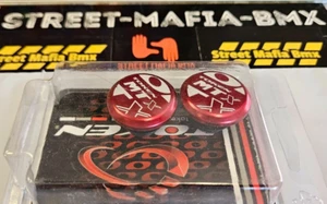 TOKEN MTX RED HANDLE BAR ENDS GRIP END BMX BAR PLUGS ALLOY S&M GT GOLD SE DK NEW - Picture 1 of 4