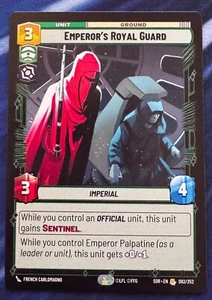 Star Wars Unlimited Spark of Rebellion Emperor's Royal Guard Rare Card - Picture 1 of 2