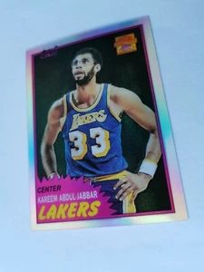 KAREEM ABDUL-JABBAR 01/02 Topps Chrome Reprint #20 REFRACTOR -  MILWAUKEE BUCKS - Bild 1 von 2