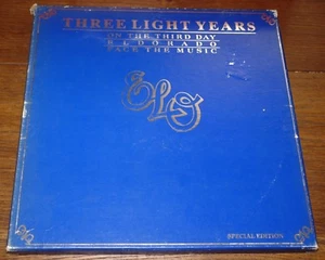 ELO ELECTRIC LIGHT YEARS THREE LIGHT YEARS UK 3 DISC VINYL LP 1974 WITH BOOKLET - Picture 1 of 1