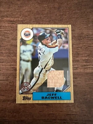 Jeff Bagwell 2022 Topps Series 1 #87R-JBA '87 Topps Bat Relic Astros HOF - Image 1 of 2